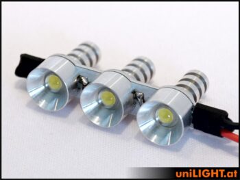 3x2W Flat Triple Spotlights 12mm White - Image 5